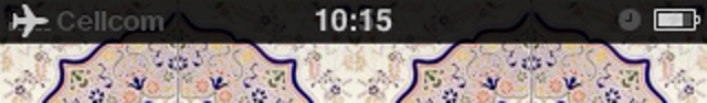 Ghost in my iPhone - status bar zoom