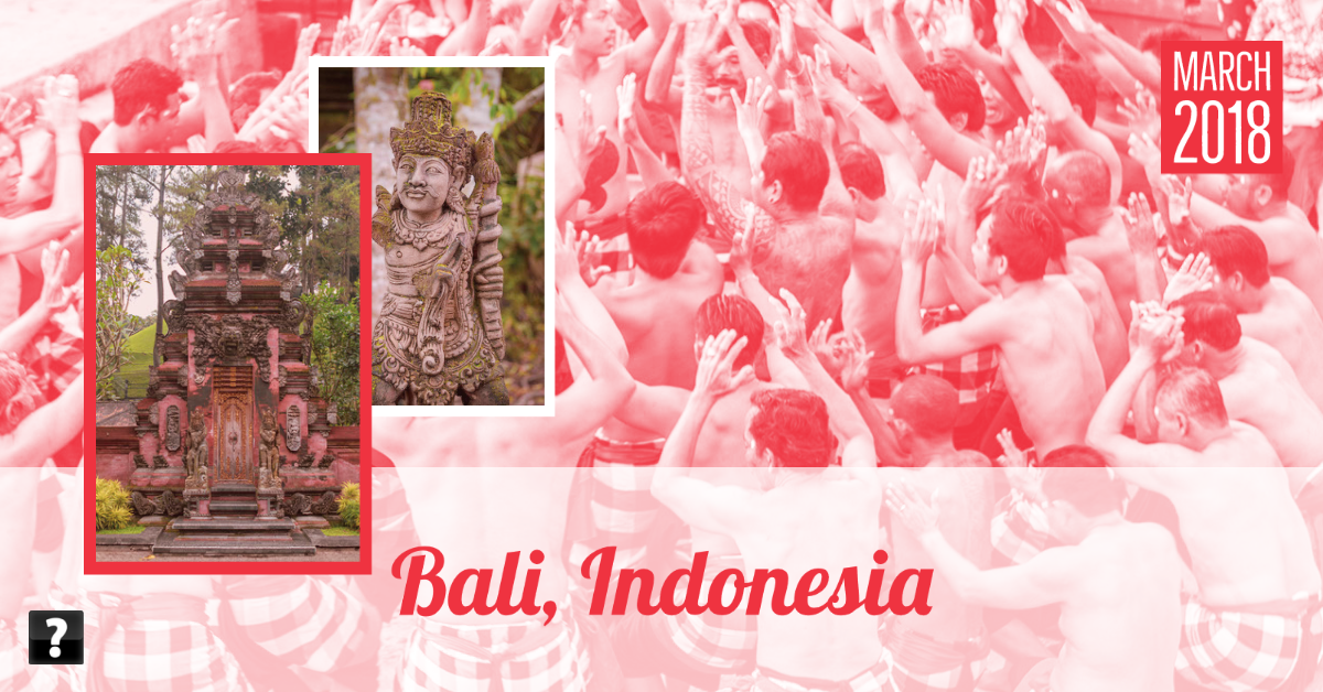 Bali March 2018 trip photo collage